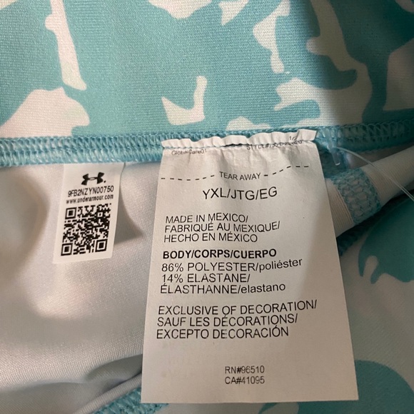 Under Armour Girls' Print Novelty Crop Leggings - Picture 6 of 6